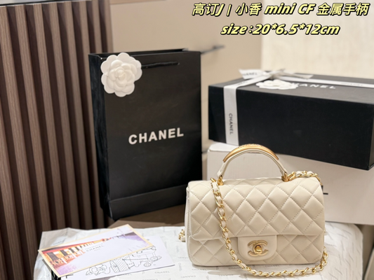 CEM266 New arrive fashion black white red   pink brown gray bag for woman hands bag beautiful gift to choose gift 20*6.5*12cm