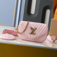 LEM635 New arrive fashion black white brown green pink bag for woman hands bag beautiful gift to choose gift  19*14*5cm
