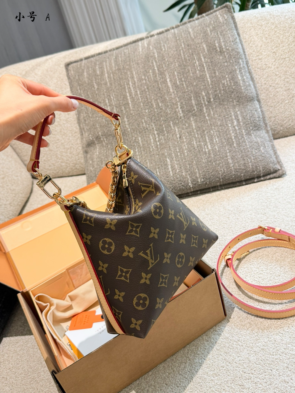 LEM575 New arrive fashion brown color bag for woman beautiful gift to choose size 18*18cm