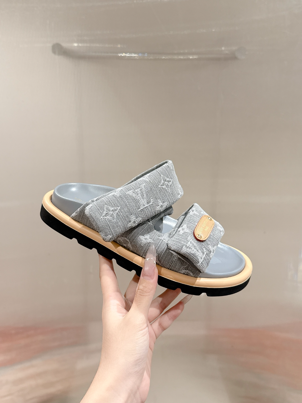 LEM454 Designer women Slippers sandals shoes for women mix color shoes high quality size 4.5cm