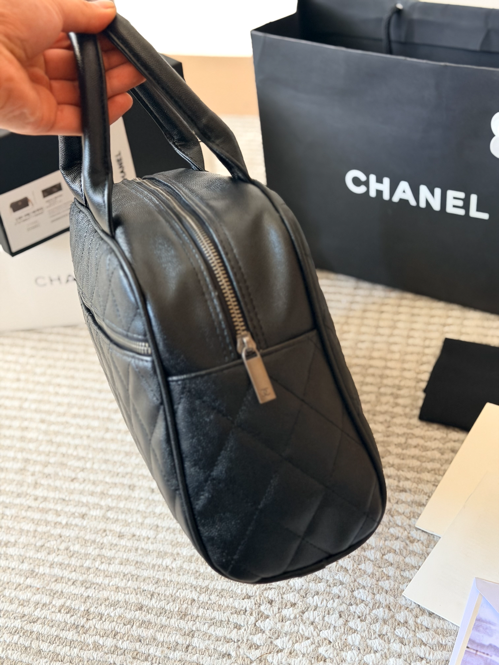 CEM471 New arrive fashion black color bag for woman beautiful gift to choose 36*21cm