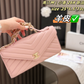CEM264 New arrive fashion black Red Light beige  Green Beige Silver pink bag for woman hands bag beautiful gift to choose gift 25*5.5*13cm