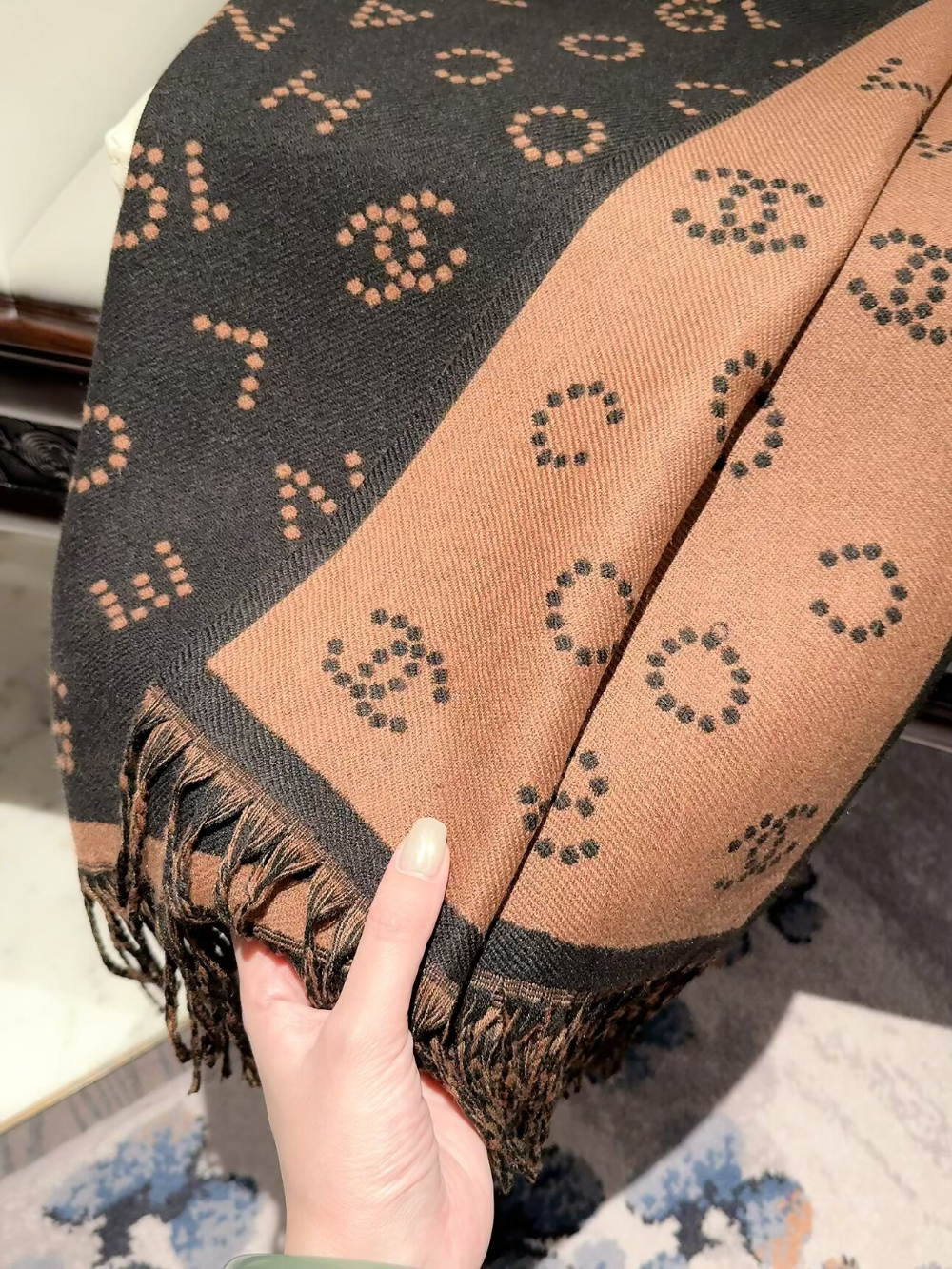 CEM484 new arrive  Hot sale khaki black color fashion beautiful  scarf  for woman gift  to choose