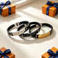 LEM567 New trendy three-dimensional metal letter bracelet a pair of ladies' accessories for couples