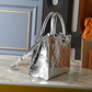 LEM418 New designer Shoulder totes Bags for womans ladies flap lady fashion casual handbag silver color tote bag 2 size