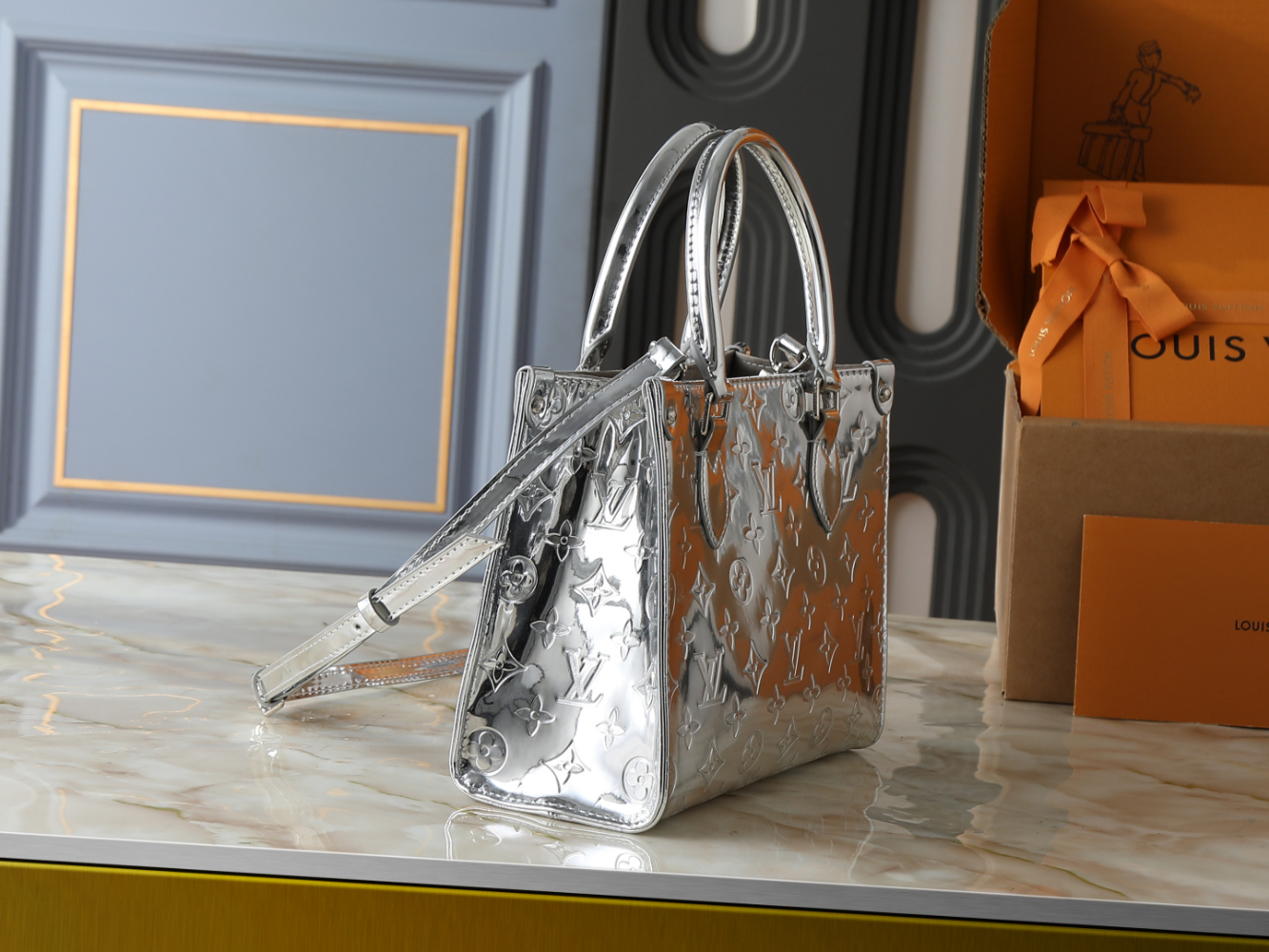 LEM418 New designer Shoulder totes Bags for womans ladies flap lady fashion casual handbag silver color tote bag 2 size