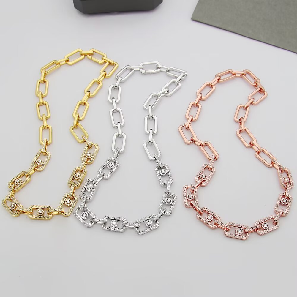 MEM16 Luxury necklace elegant necklaces designer necklaces womeng silver chains top quality pendant charm jewellery designer for women gifts f