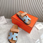 HEM101 Designer women Slippers sandals shoes for women mix color shoes high quality size 35 to 42