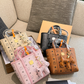 COEM16 New arrive fashion brown pink black white color bag for woman beautiful gift to choose size 19×19cm