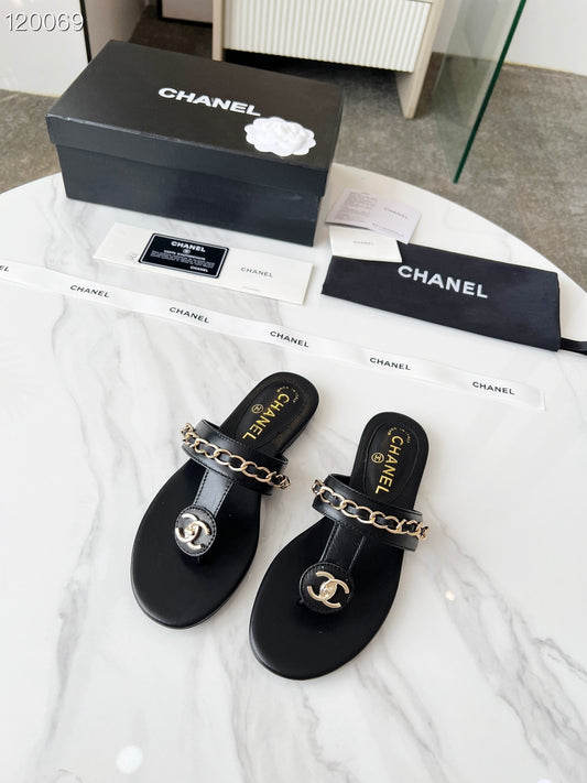 CEM171 Plus Size Open-Toe Pearl Flat for Women Summer Fashion Square Toe Solid Color Thick Sole Slippers