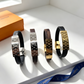 LEM563 New trendy three-dimensional metal letter bracelet a pair of ladies' accessories for couples