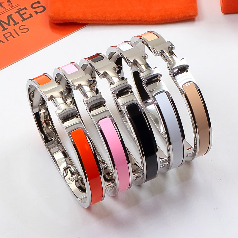HEM76 mini Stainless Steel Wedding 18k gold silver color bracelet bangle Bague Femme for woman gift