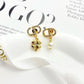 DEM271 New Arrive Fashion  Hot Sale  with Diamond Pearl Earring  for Woman Jewelry To Choose