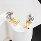 LEM478 New Arrive Silver and Gold Color Earring Fashion Design Earring Charm for Women Jewelry
