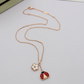 VAEM24 New trendy four-leaf clover pendant necklace, exquisite jewelry for women, suitable for choosing as a gift