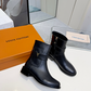 LEM498 Womens Ankle Boots 2026 Thick Bottom Platform Woman Shoes Zipper Fashion Female Luxury Designer Boot Casual Ladies MartinBoots combat Boots