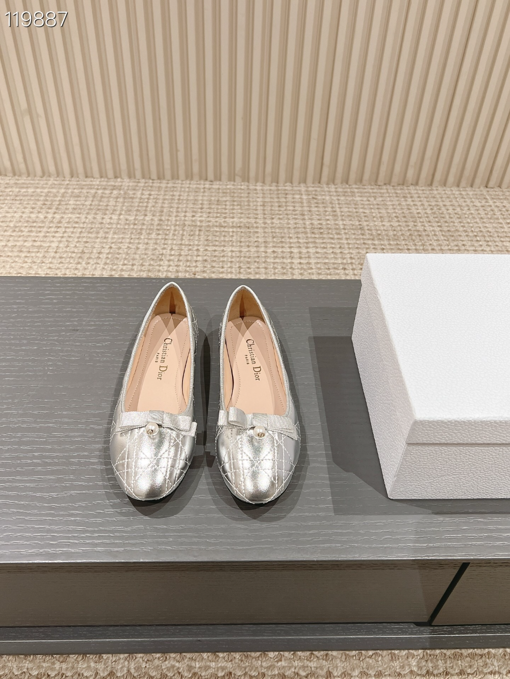DEM346 Designer women's shoes women's flat shoes silver colors high quality sizes 35 to 42
