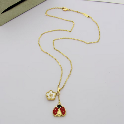 VAEM24 New trendy four-leaf clover pendant necklace, exquisite jewelry for women, suitable for choosing as a gift