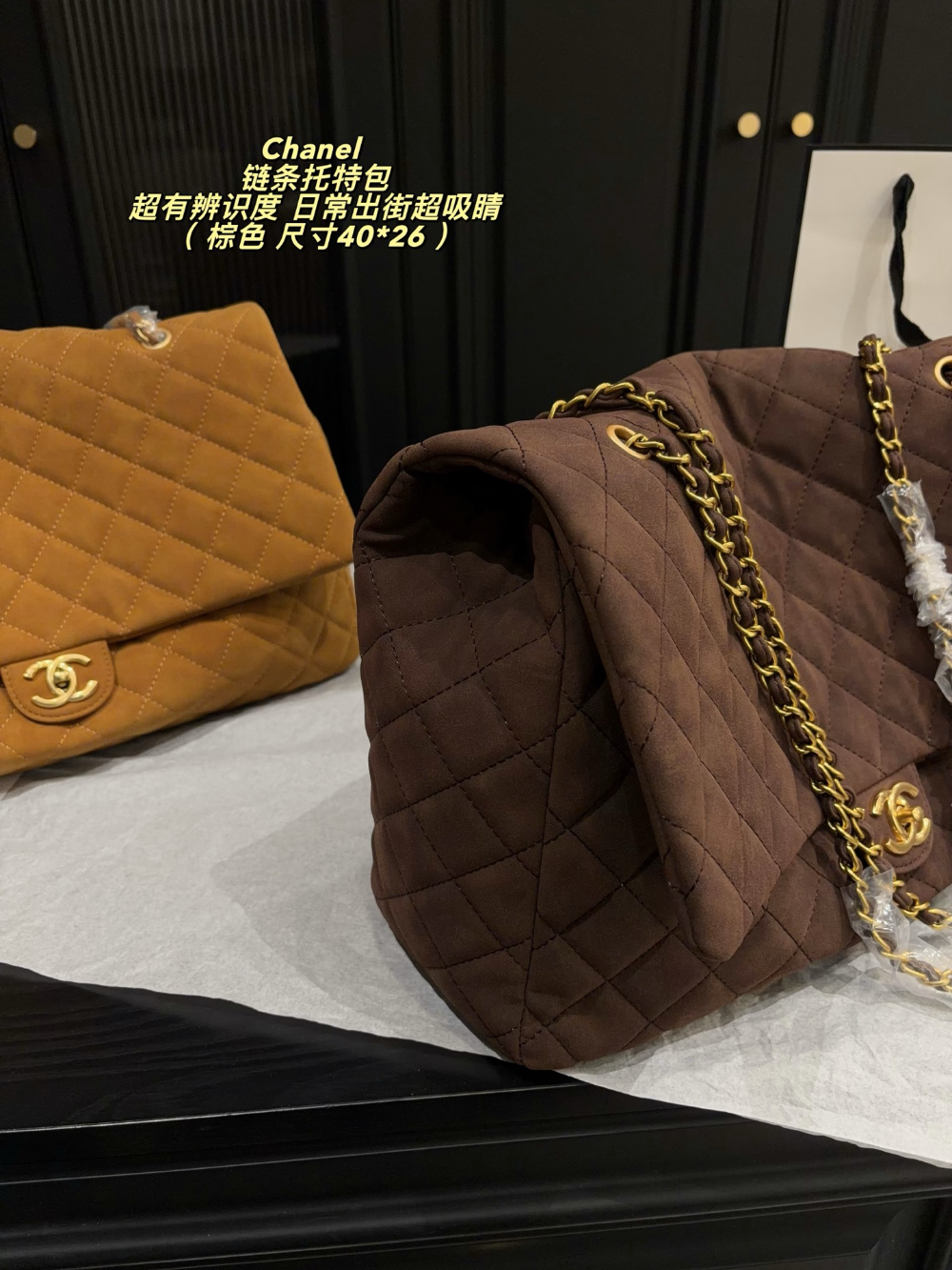 CEM342 New arrive fashion black brown khaki coffee grey color bag for woman beautiful gift to choose gift size to choose 40*26cm