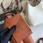 CLEM39 New arrive fashion black white brown blue bag for woman hands bag beautiful gift to choose gift 19×11.5×18cm