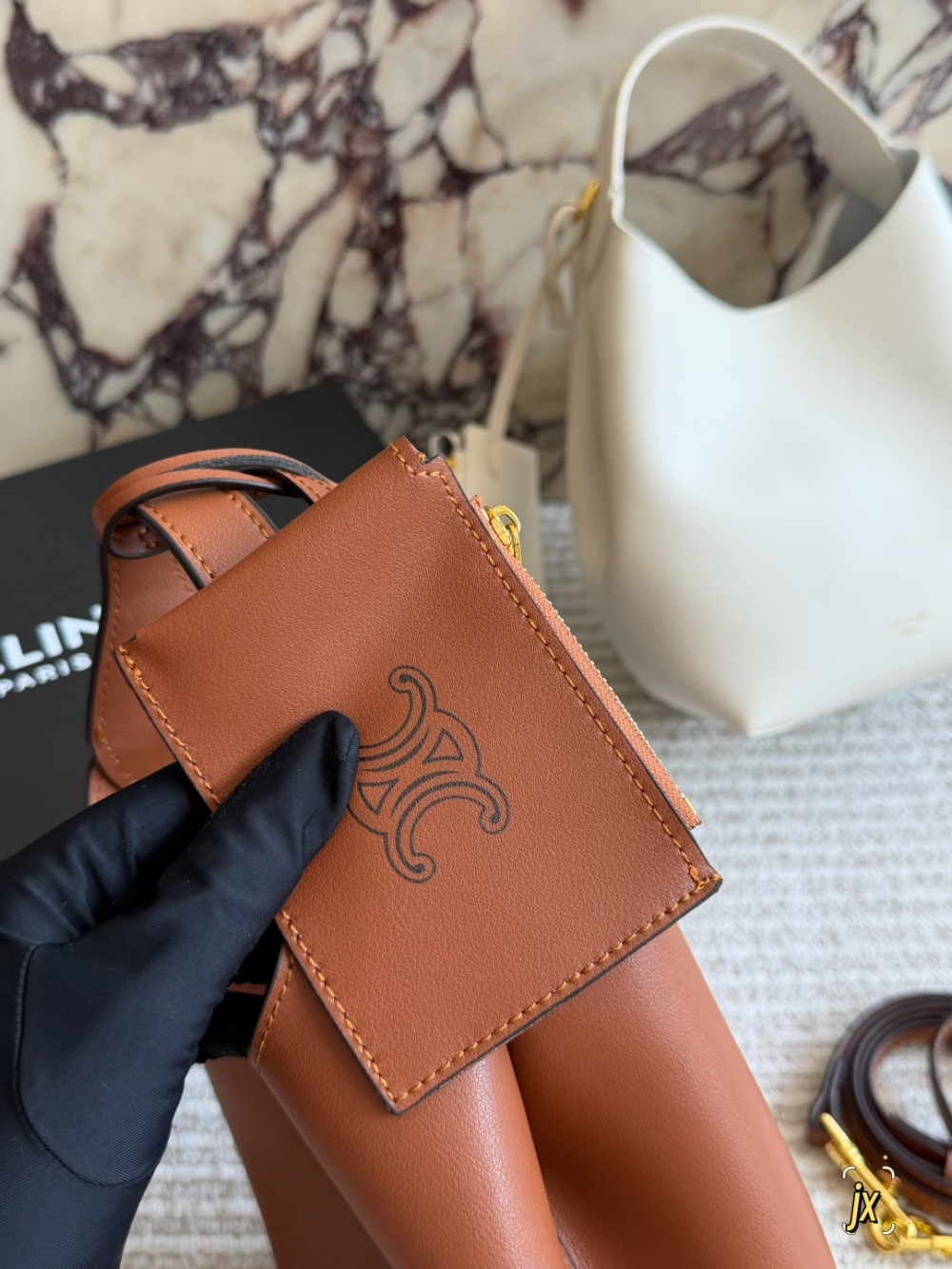 CLEM39 New arrive fashion black white brown blue bag for woman hands bag beautiful gift to choose gift 19×11.5×18cm