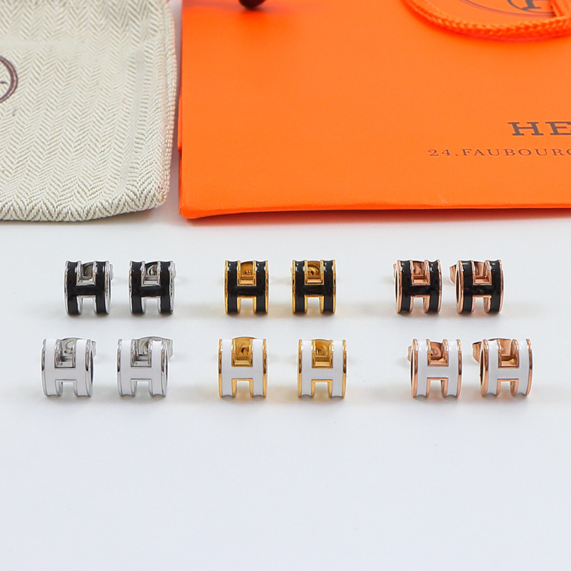 HEM143 New arrive fashion black white color earring  for woman jewelry beautiful jewelry no with box