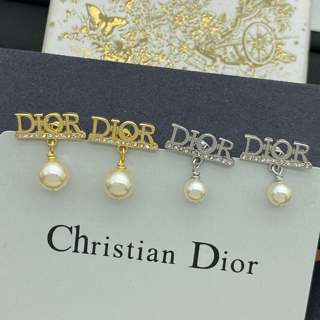 DEM274 New Arrive Fashion  Hot Sale  with Diamond Pearl Earring  for Woman Jewelry To Choose