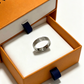 LEM573 New Classic Ring Brand Designer Titanium Steel Ring Gold Ring Women Mens Ring Love Promise Jewelry