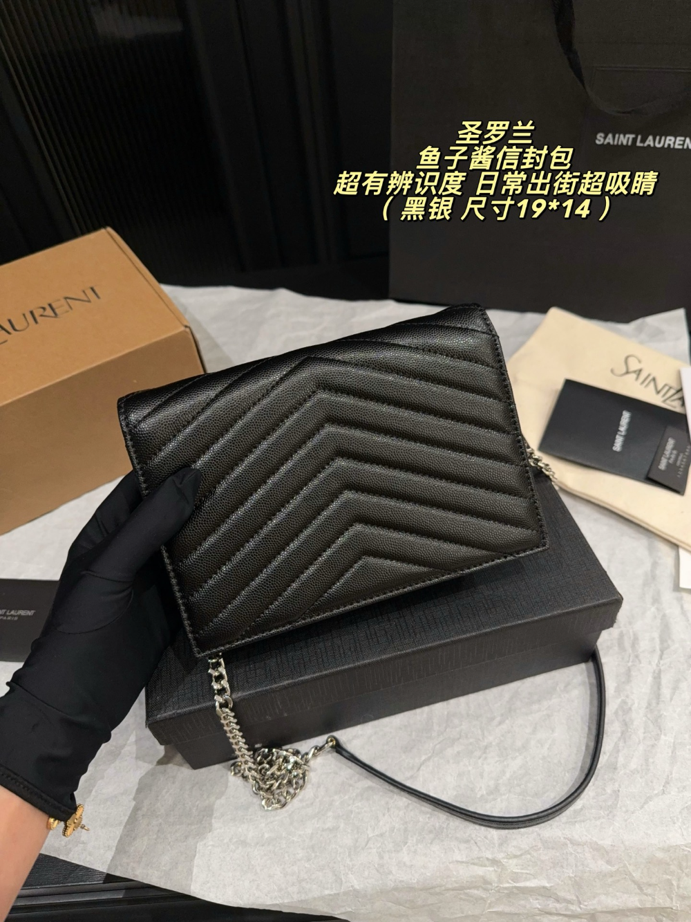 SEM11 New arrive fashion black bag for woman hands bag beautiful gift to choose gift 23*15cm
