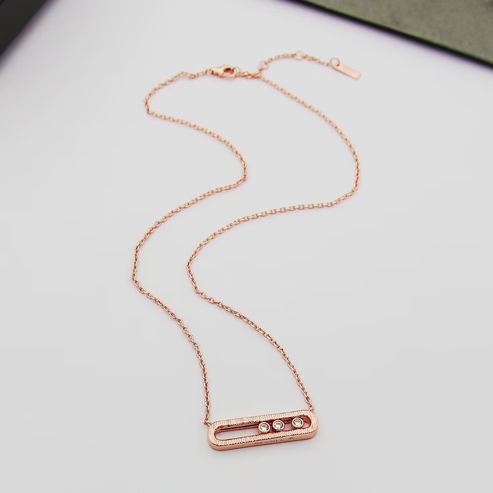 MEM18 Luxury necklace elegant necklaces designer necklaces womeng silver chains top quality pendant charm jewellery