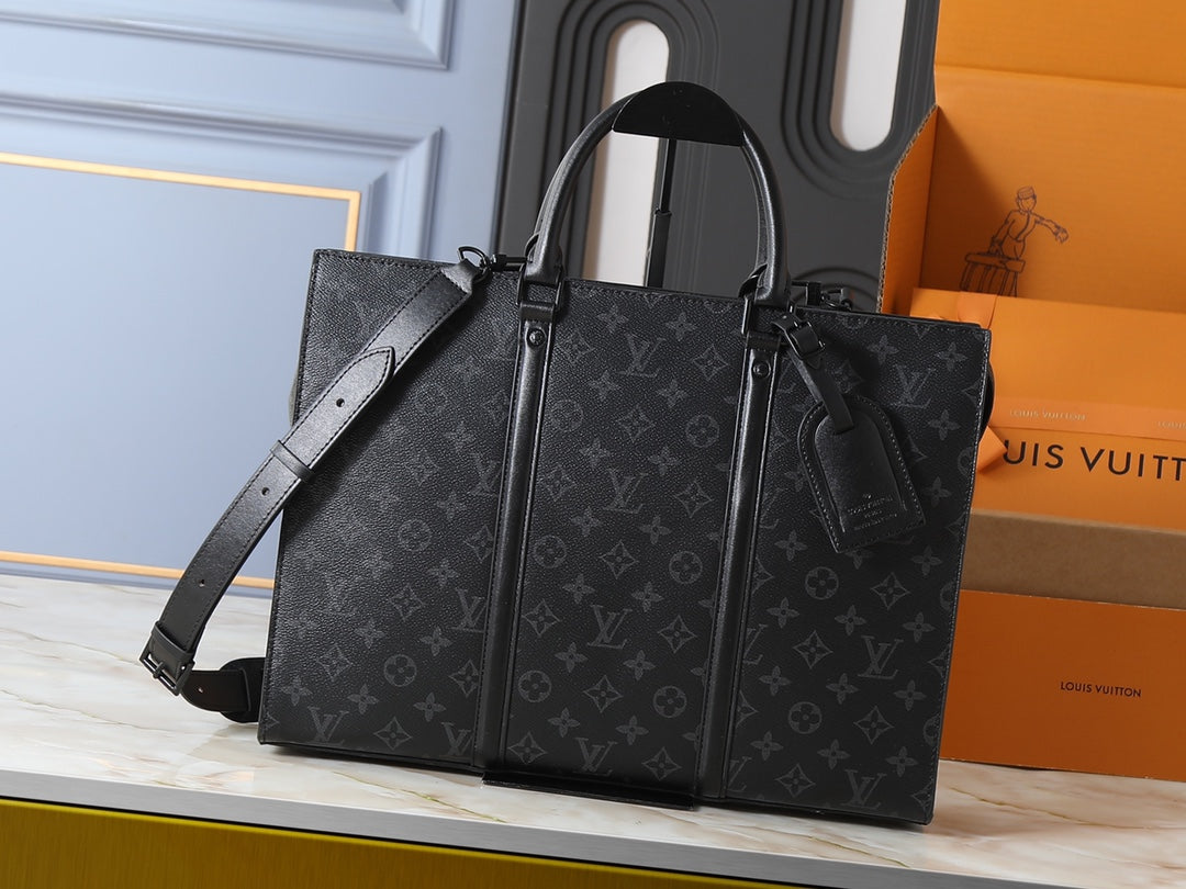 LEM330 Hot sale fashion black brown  bag for woman and men gift size 31*39*8.5cm