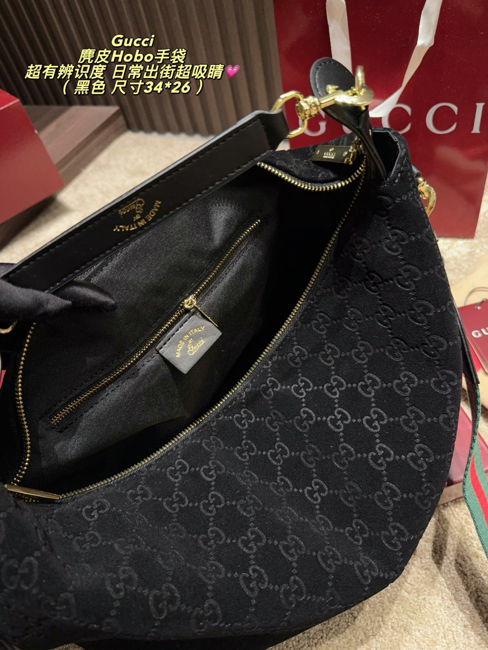 GEM199 New arrive fashion black coffee brown color bag for woman beautiful gift to choose gift size to choose 34*26cm