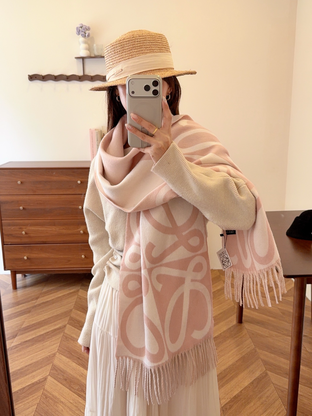 LOEM03 new arrive  Hot sale pink black color fashion beautiful  scarf  for woman gift  to choose size 180*45cm