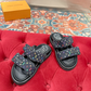 LEM454 Designer women Slippers sandals shoes for women mix color shoes high quality size 4.5cm