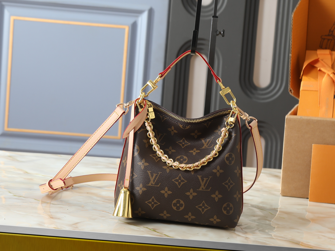 LEM506  New arrive fashion  brown  bag for woman beautiful gift to choose gift size to choose 19 x 18 x 8 CM
