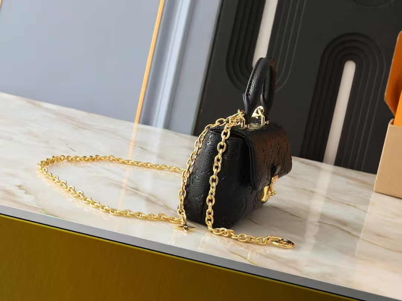 LEM456 New arrive fashion black bag for woman hands bag beautiful gift to choose gift 12.5 x 6 x 21cm