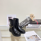 CEM398 Womens Ankle Boots 2026 Thick Bottom Platform Woman Shoes Zipper Fashion Female Luxury Designer Boot Casual Ladies MartinBoots combat Boots