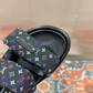LEM454 Designer women Slippers sandals shoes for women mix color shoes high quality size 4.5cm