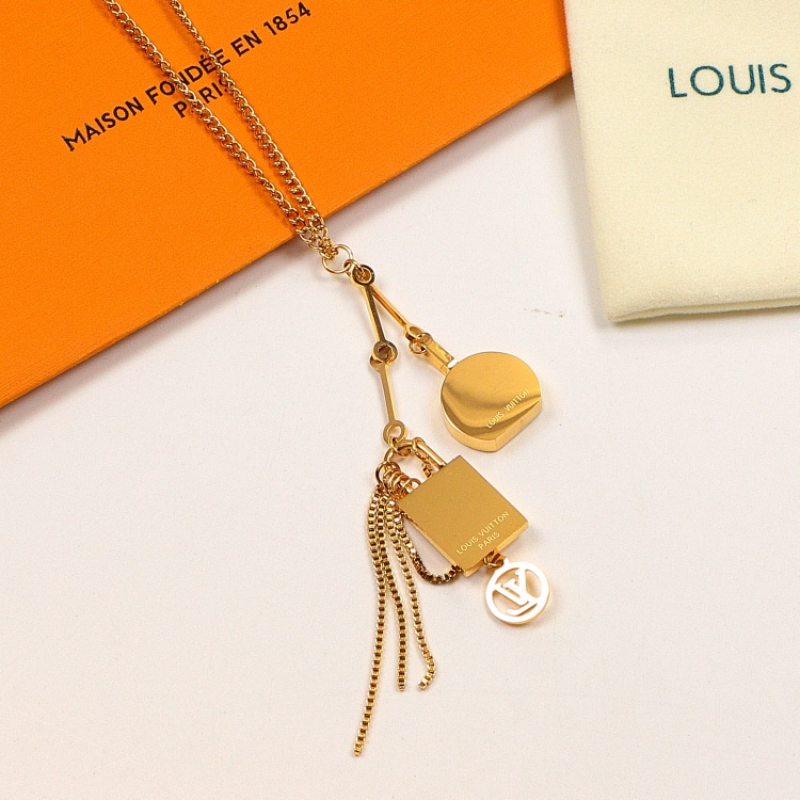 LEM404 New Arrive Fashion Gold Color Long Necklace for Woman Beautiful Jewelry To Choose Gift