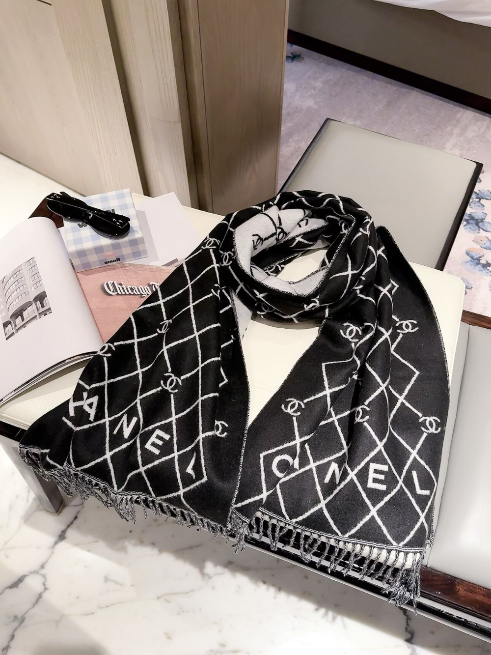 CEM361 new arrive  Hot sale black grey color fashion beautiful  scarf  for woman gift  to choose size 44.6x168cm
