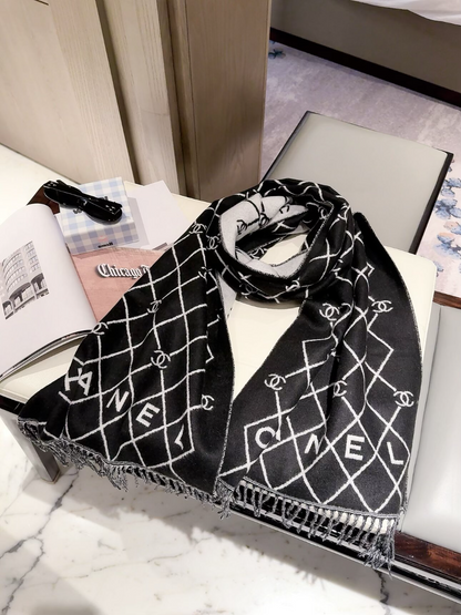 CEM361 new arrive  Hot sale black grey color fashion beautiful  scarf  for woman gift  to choose size 44.6x168cm
