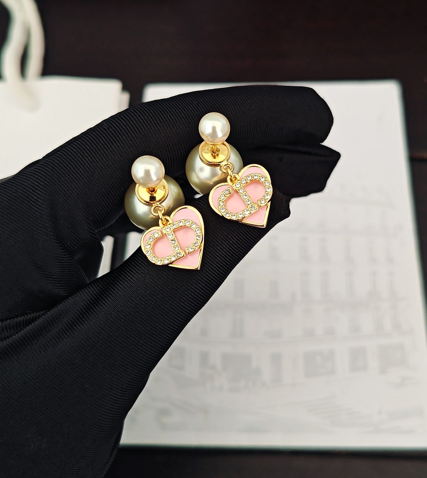 DEM291 New Arrive Fashion  Hot Sale  with Pearl Brass Earring  for Woman Jewelry To Choose Gift Not with Box