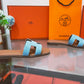 HEM107 New arrive fashion blue and black color H shose for woman beautiful Slippers gift to choose