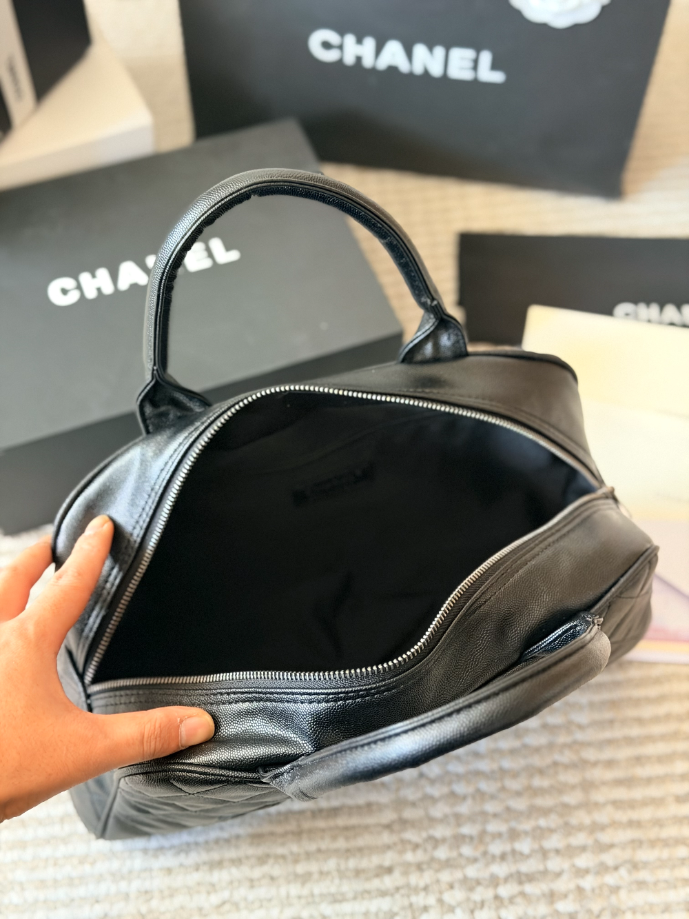 CEM471 New arrive fashion black color bag for woman beautiful gift to choose 36*21cm