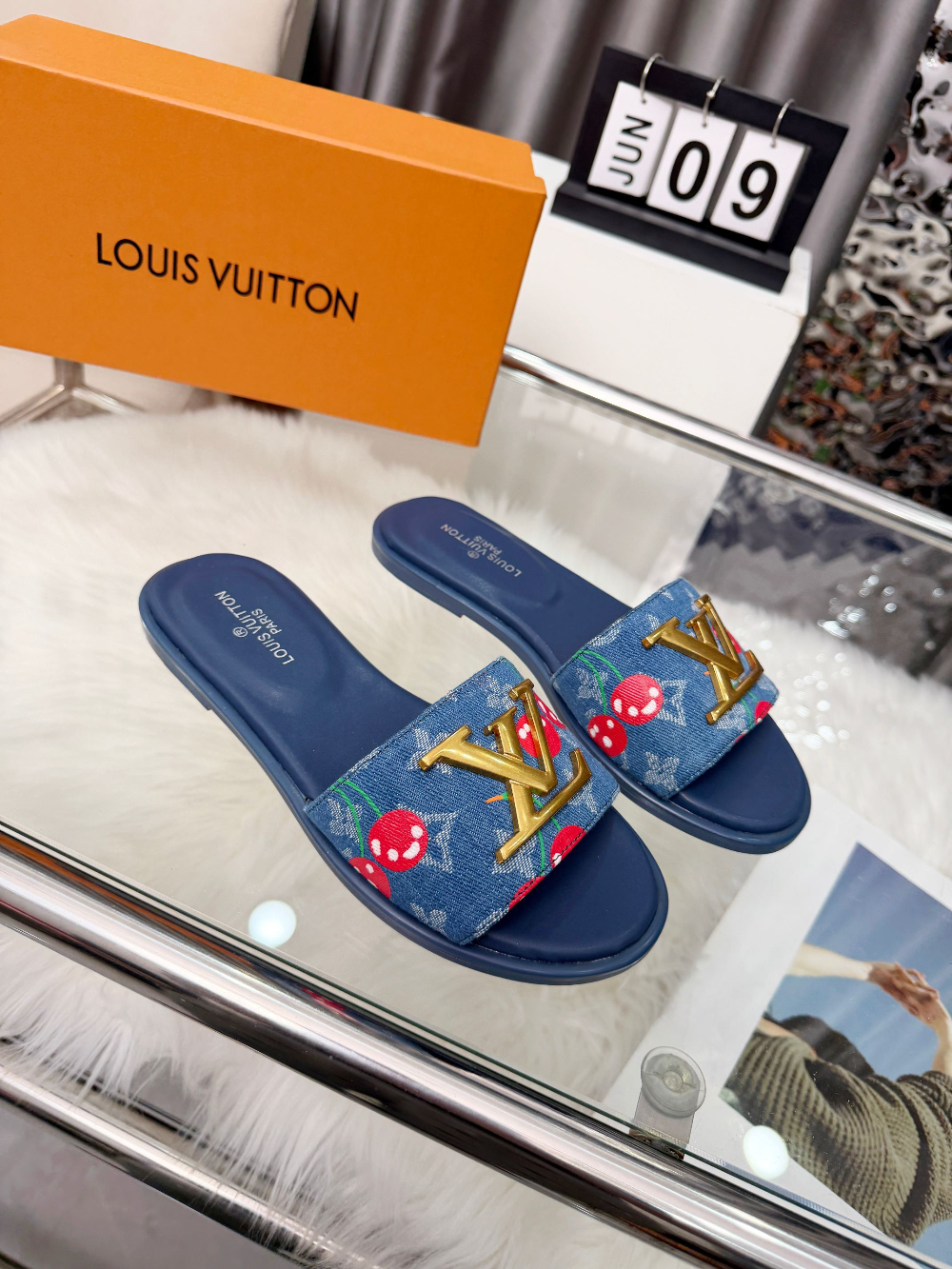 LEM535 New arrive fashion black brown blue shose for woman beautiful Slippers gift to choose