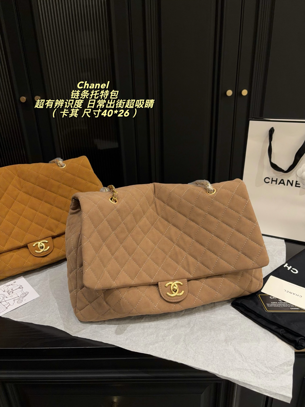 CEM342 New arrive fashion black brown khaki coffee grey color bag for woman beautiful gift to choose gift size to choose 40*26cm