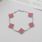 VAEM22 New trendy four-leaf collar chain bracelet personalized luxury high-end accessory available as a gift option