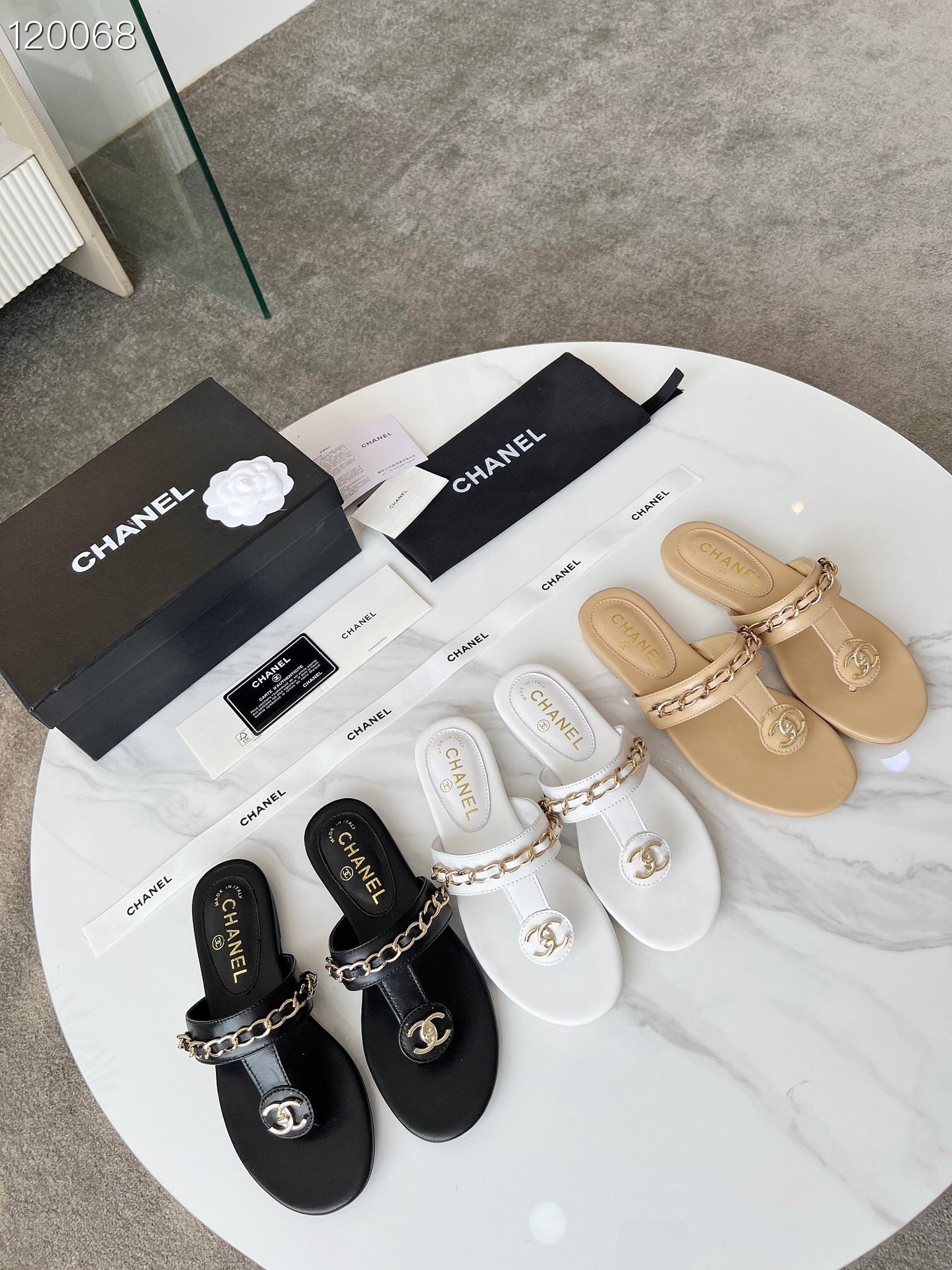 CEM171 Plus Size Open-Toe Pearl Flat for Women Summer Fashion Square Toe Solid Color Thick Sole Slippers