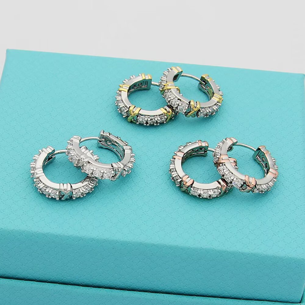 TEM21 designer earring top quality stud fashion stud earrings woman designer earring multi colors t letter women dia wedding gifts jewelry