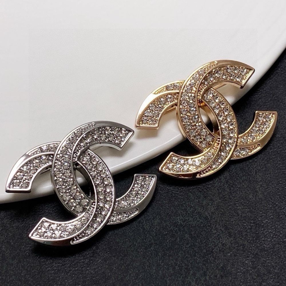 CEM254  New Arrive Gold and Silver  Color Brooch Fashion Design with Diamond Brooch Charm for Women Jewelry